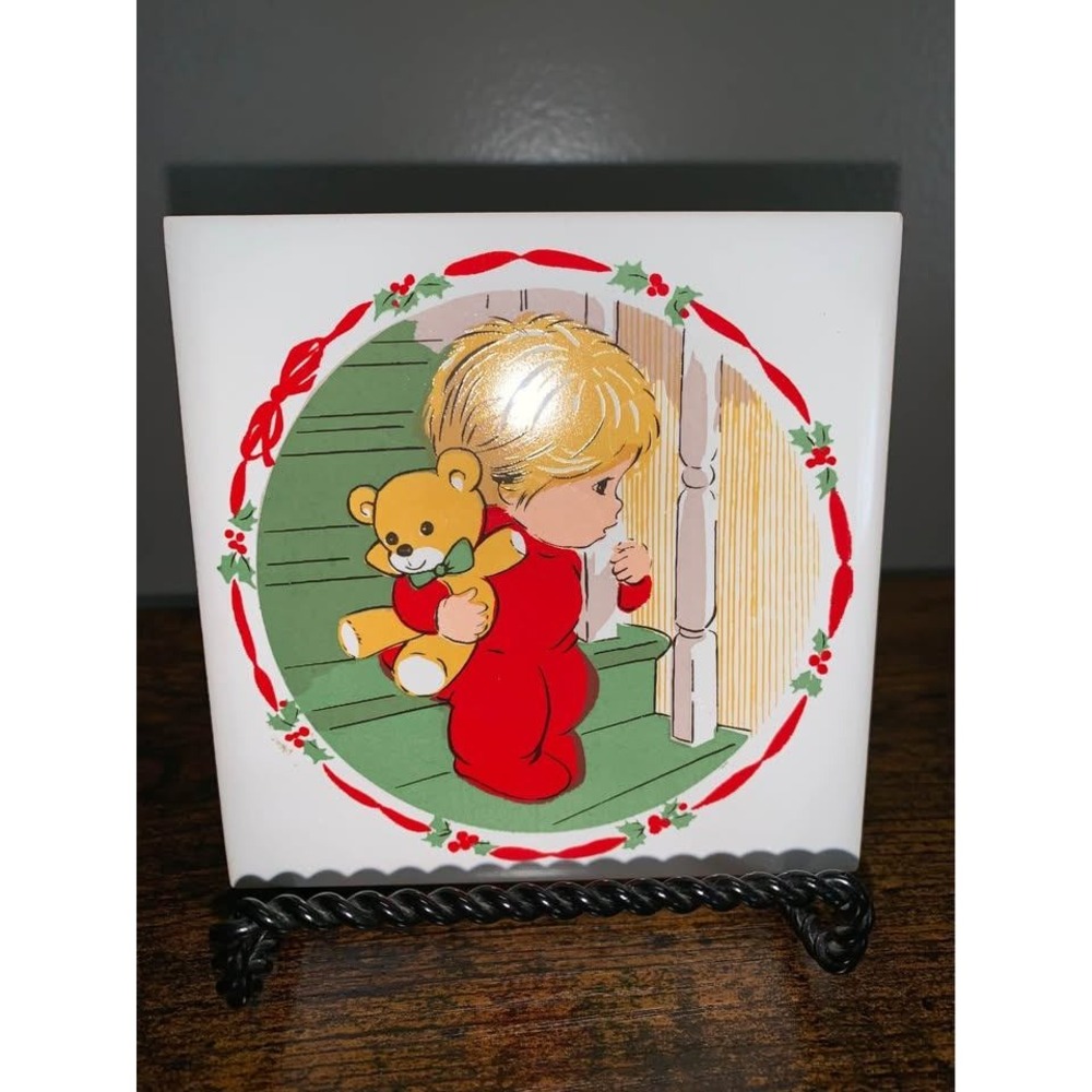 Vintage Jasco ceramic tile trivet